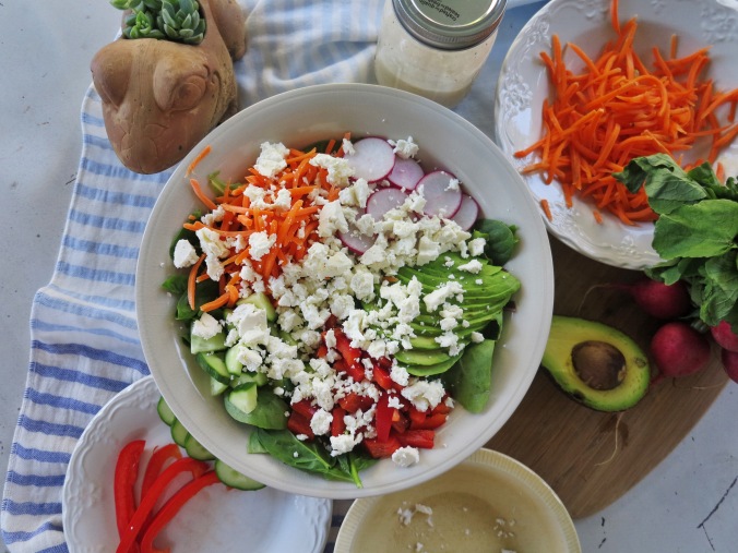 Garden Salad and Julia's Vinaigrette | apinchofthis.nyc