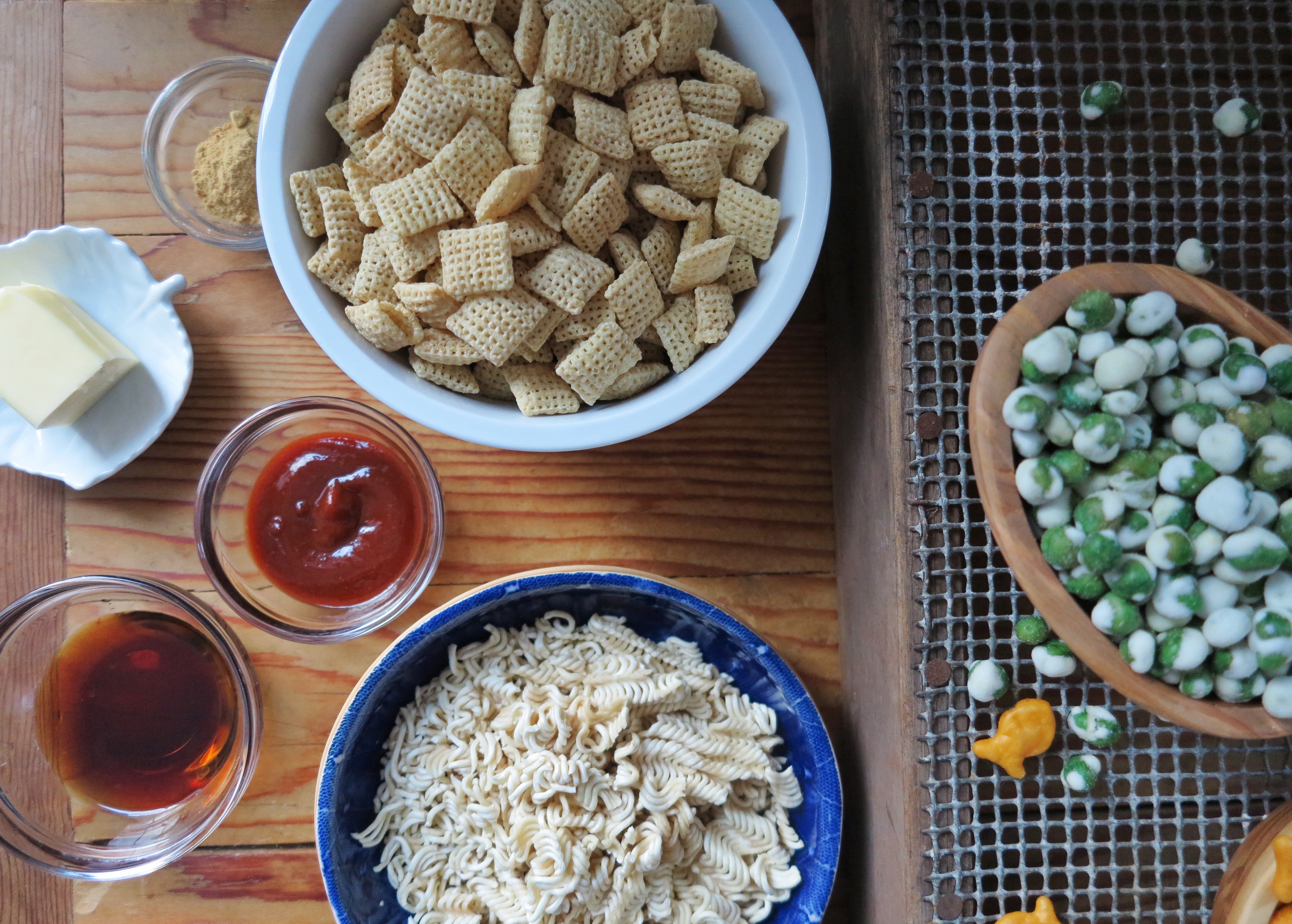 Cheddar Wasabi Snack Mix | apinchofthis.nyc